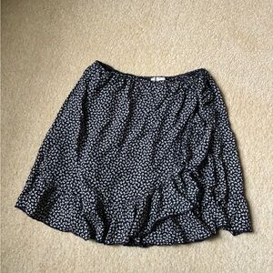 Brandy Melville Floral Ruffle Mini Skirt